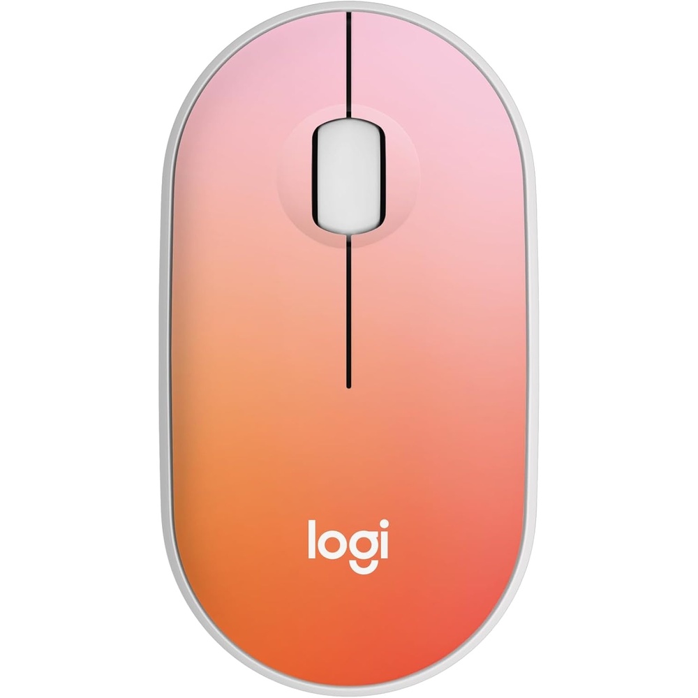 image:imageLogitech M340 Wireless Mouse with Limited Edition Prints USB Receiver and Silent Clicks Portable Wireless Mouse for Laptop PC Windows Chrome Surface  Floral LeavesTropical Sunrise