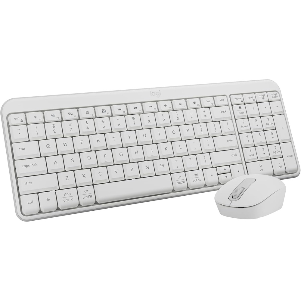 image:imageLogitech MK250 Bluetooth Wireless Mouse and Keyboard Combo Fast amp Easy Connectivity Compact Wireless Keyboard Ambidextrous Mouse Durable Build WindowsMacOS RoseWhite