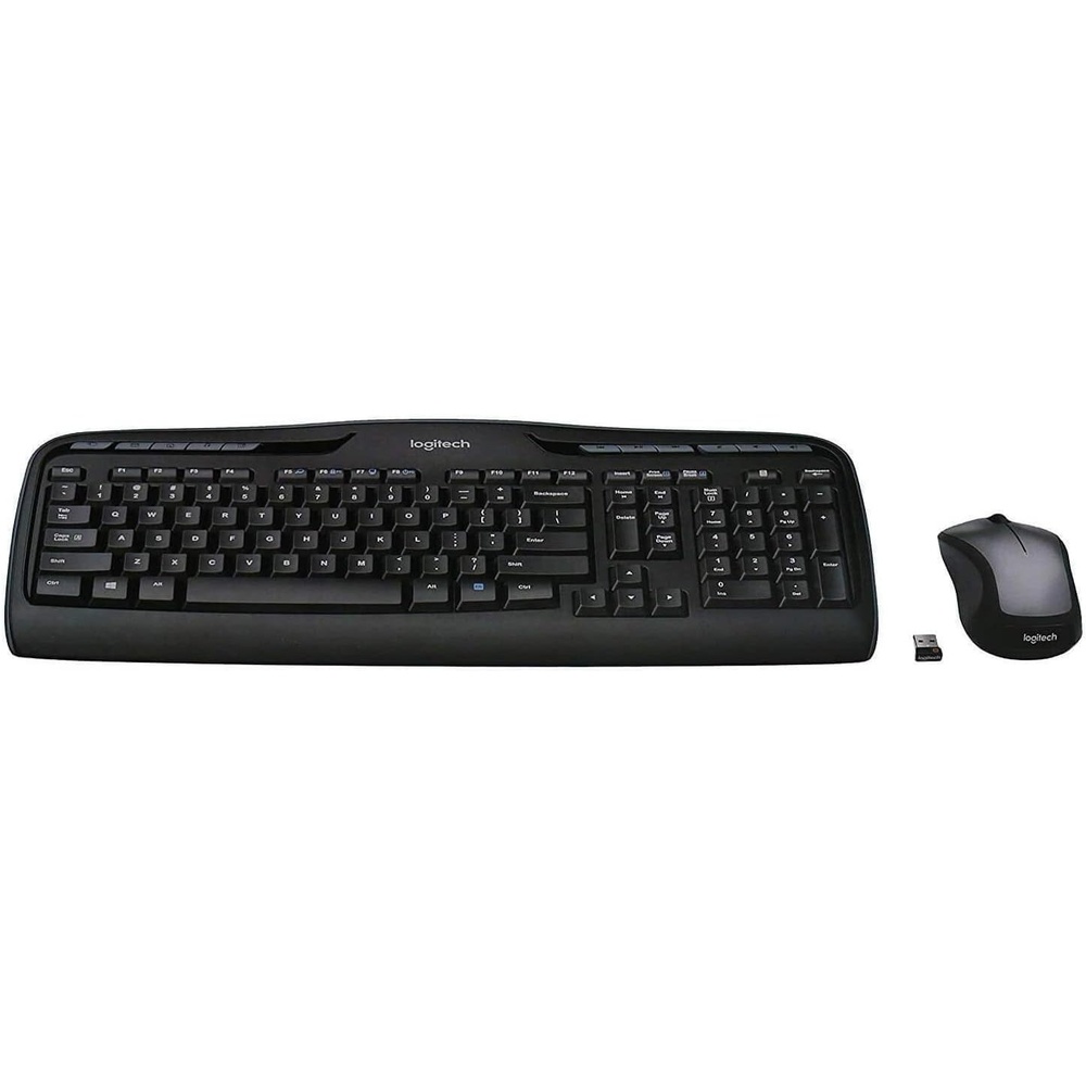 image:imageLogitech MK335 Quiet Wireless Keyboard and Mouse Combo BlackSilver Keyboard and Mouse Combo Wireless AmbidextrousMK335