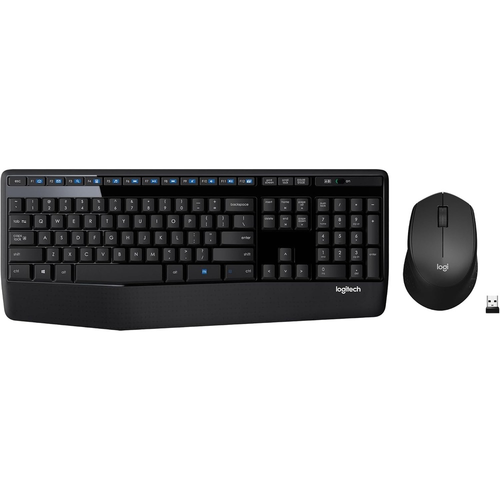 image:imageLogitech MK345 Wireless Keyboard and Mouse Combo with Palm Rest 24 GHz USB Receiver Compatible with PC Laptop BlackCombo