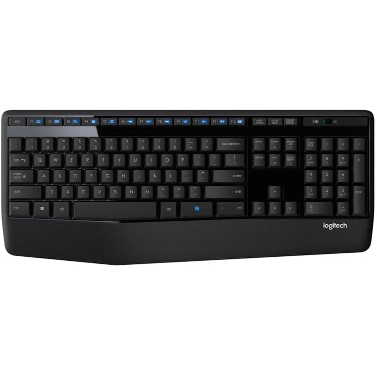 image:imageLogitech MK345 Wireless Keyboard and Mouse Combo with Palm Rest 24 GHz USB Receiver Compatible with PC Laptop BlackKeyboard