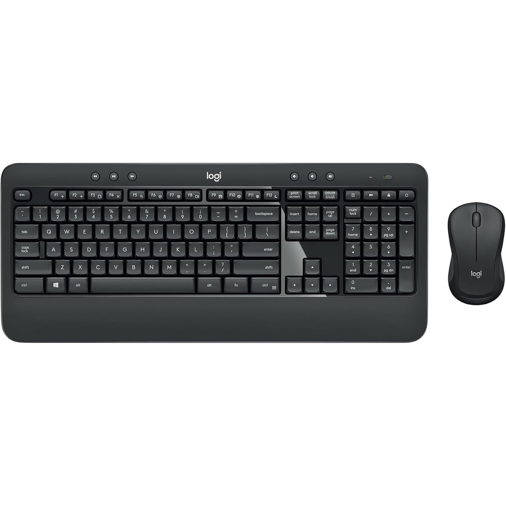 image:imageLogitech MK540 Advanced Wireless Keyboard and Mouse Combo for Windows 24 GHz Unifying USBReceiver Multimedia Hotkeys 3Year Battery Life for PC Laptop2024 Model