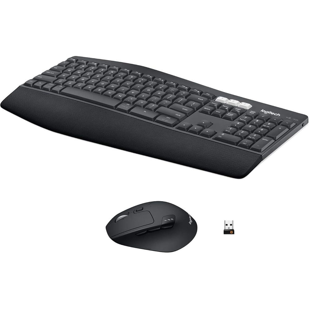 image:imageLogitech MK850 Performance Wireless Keyboard and Mouse Combo for Windows macOS amp ChromeOS Bluetooth amp 24 GHz USB Receiver FullSize Ergonomic Keyboard MultiDevice Cushioned Palm Rest  GraphiteOne Size