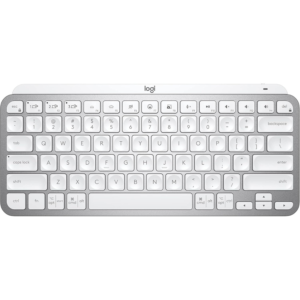 image:imageLogitech MX Keys S Wireless Keyboard Low Profile Fluid Precise Quiet Typing Programmable Keys Backlighting Bluetooth USB C Rechargeable for Windows PC Linux Chrome Mac  GraphitePale Grey