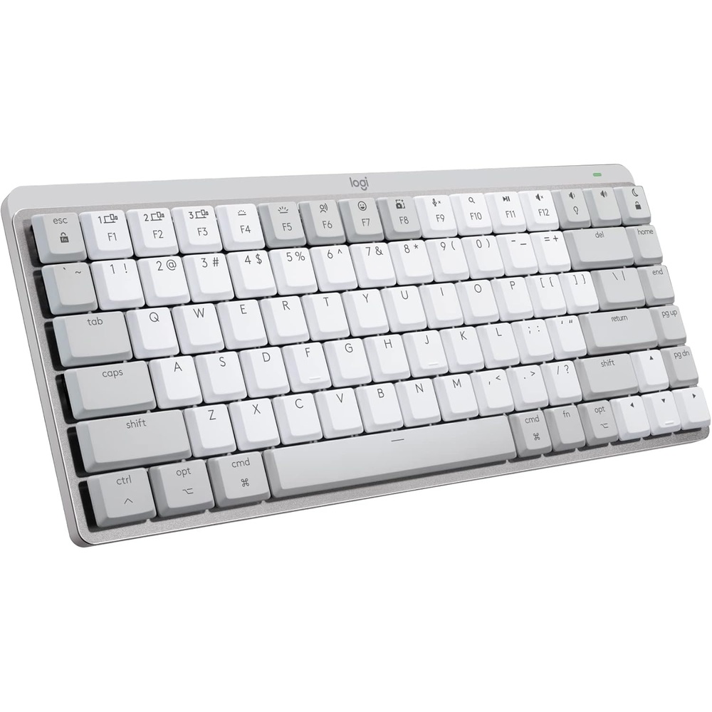 image:imageLogitech MX Mechanical Mini for Mac Wireless Illuminated Keyboard LowProfile Performance Switches Tactile Quiet Keys Backlit Bluetooth USBC Apple iPad Space GreyPale Grey