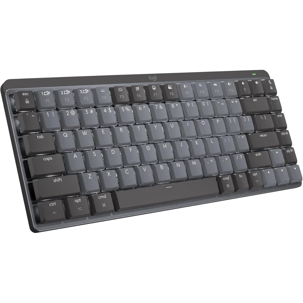 image:imageLogitech MX Mechanical Mini for Mac Wireless Illuminated Keyboard LowProfile Performance Switches Tactile Quiet Keys Backlit Bluetooth USBC Apple iPad Space GreySpace Grey