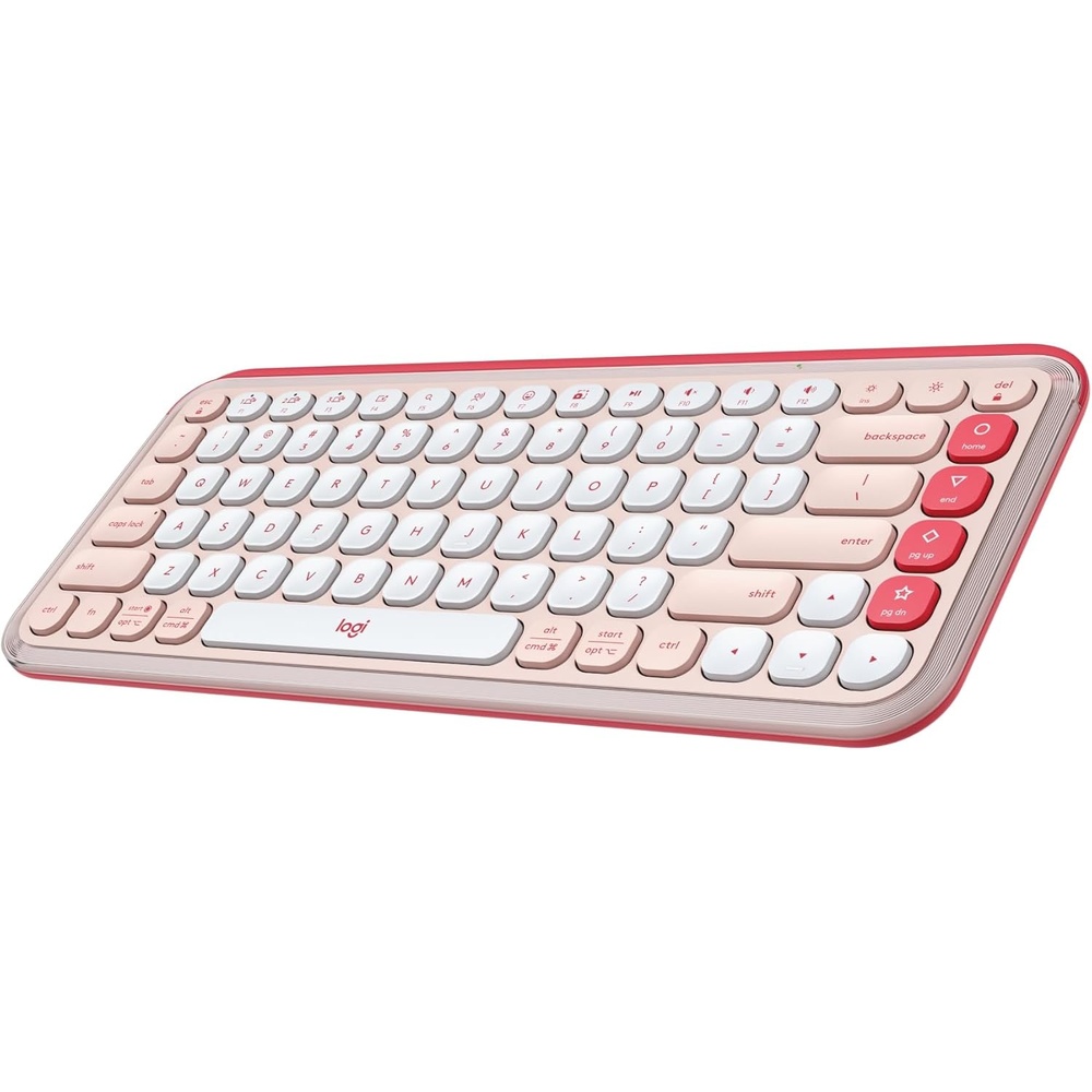 image:imageLogitech POP ICON Combo Wireless Bluetooth Keyboard and Mouse Comfortable Typing programmable Keys and Buttons Quiet clicks EasySwitch up to 3 Devices  LilacRose