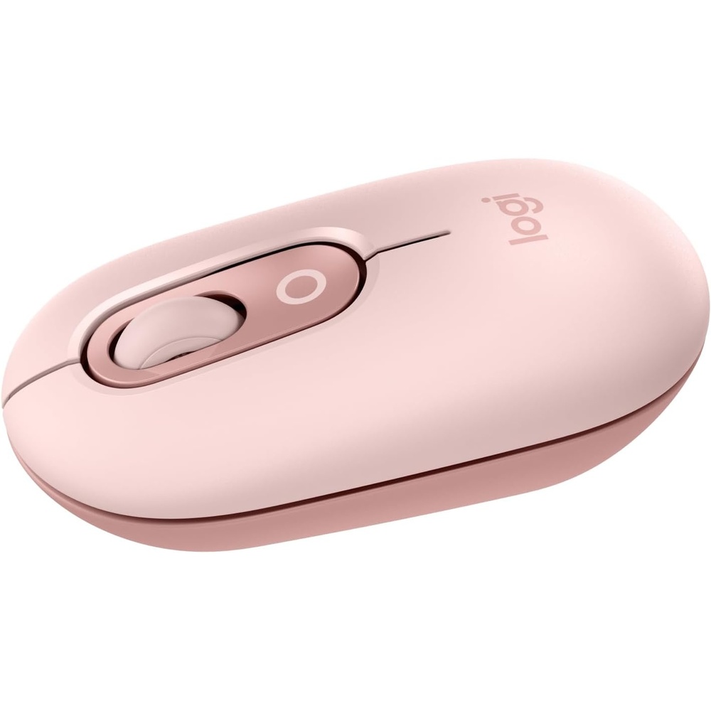 image:imageLogitech POP Mouse Compact and Portable Wireless Bluetooth Mouse with Programmable Buttons and Quiet Clicks EasySwitch Between up to 3 Devices Laptop Tablet PC OffWhiteRose