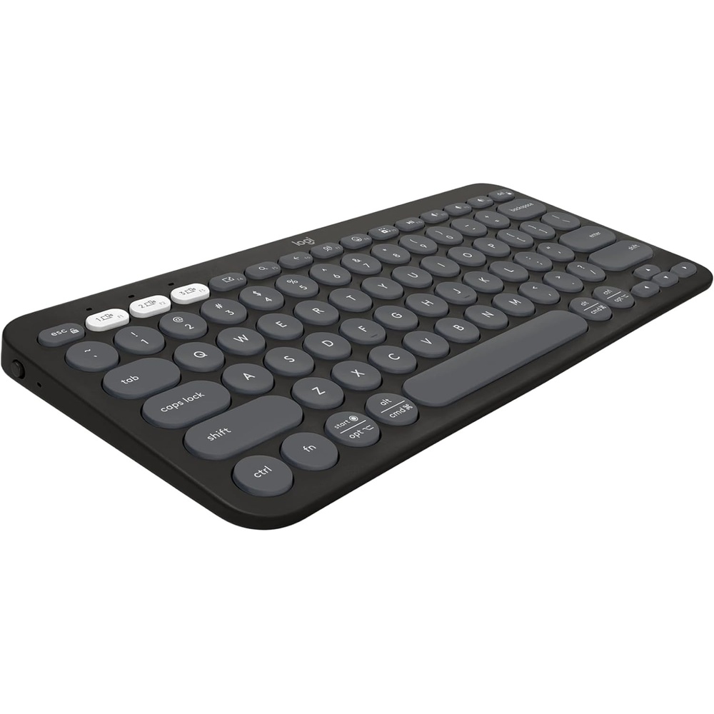 image:imageLogitech Pebble 2 Combo Wireless Keyboard and Mouse Quiet and Portable Customizable Logi Bolt Bluetooth EasySwitch for Windows macOS iPadOS Chrome Tonal RoseGraphite
