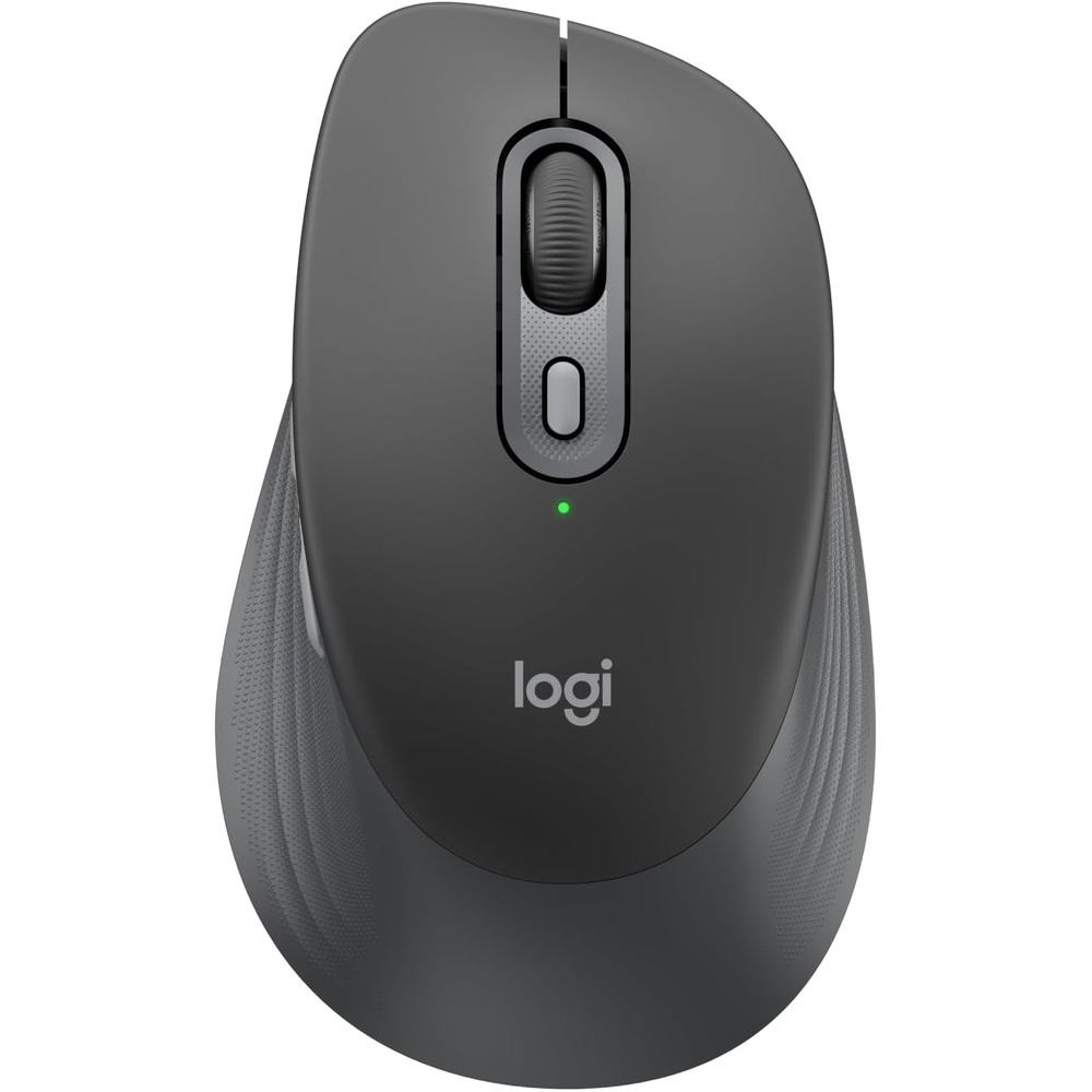 image:imageLogitech Signature Comfort Plus M850 L Wireless Mouse Bluetooth Mouse with Palm Cushion Silent Clicks 24Month Battery Customizable Buttons for Windows Mac iPad  Off WhiteGraphite