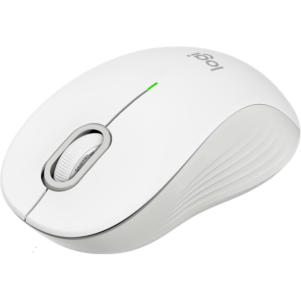 image:imageLogitech Signature M550 L Full Size Wireless Mouse for Large Sized Hands 2Year Battery Silent Clicks Bluetooth MultiDevice Compatibility BlueOff White