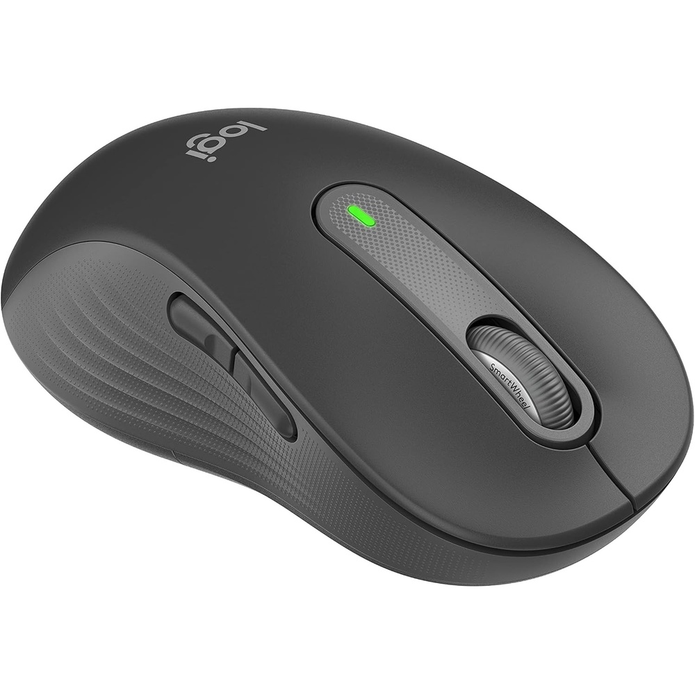 image:imageLogitech Signature M650 L Full Size Wireless Mouse  for Large Sized Hands 2Year Battery Silent Clicks Customizable Side Buttons Bluetooth for PCMacMultiDeviceChromebook  Classic BlueGraphite