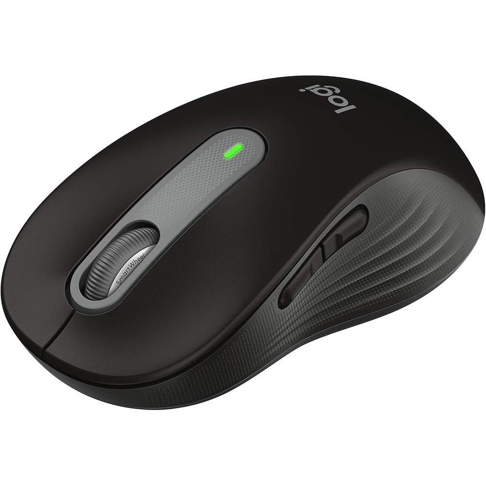 image:imageLogitech Signature M650 L Full Size Wireless Mouse for Large Sized Hands 2Year Battery Silent Clicks Customizable Side Buttons Bluetooth for PCMacMultiDeviceChromebook Classic BlueBlack