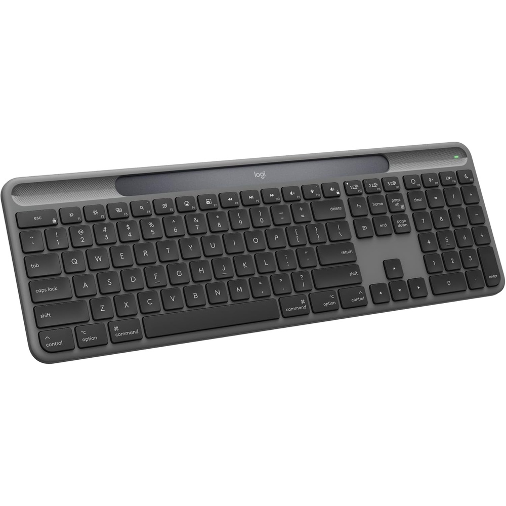 image:imageLogitech Signature Slim Solar Wireless Bluetooth Keyboard K980 for Mac Solar and Artificial Light Powered Up to 10 Years Battery Life Customizable Keys  Graphite