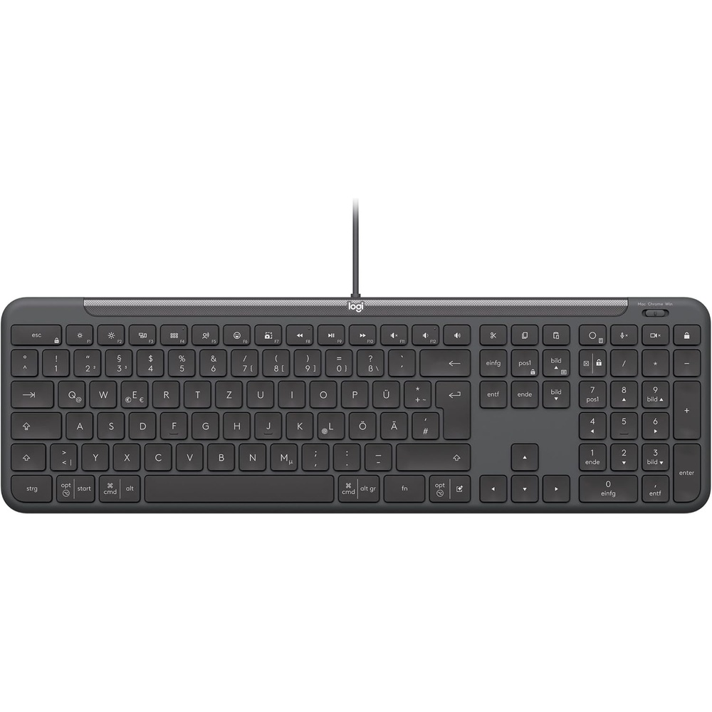 image:imageLogitech Signature Slim Wired Combo MK620 for Business Optical Wired Mouse Standard Size Keyboard USBC Plug and Play WindowsMacChromePCNotebooks German QWERTZ Layout  GraphiteKeyboard