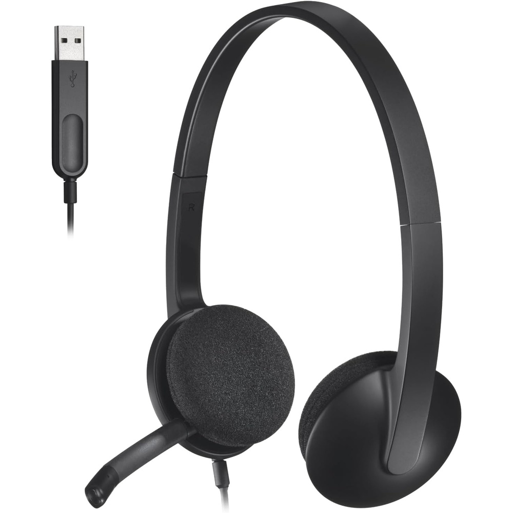 image:imageLogitech USB Headset H340 Stereo USB Headset for Windows and Mac  BlackPack of 1