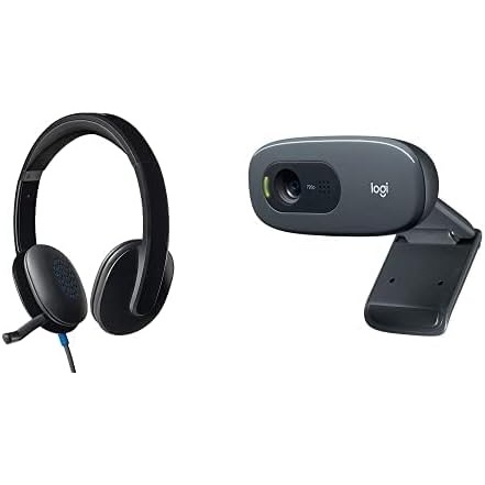image:imageLogitech USB Headset H540 and HD Webcam C270 BundleHeadset Webcam