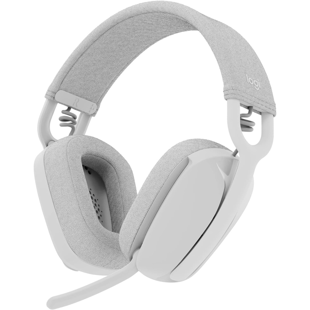 image:imageLogitech Zone Vibe 100 Lightweight Wireless Over Ear Headphones with Noise Canceling Microphone Advanced Multipoint Bluetooth Headset Works with Teams Google Meet Zoom MacPC  GraphiteOff White