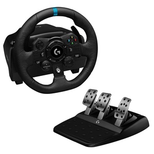 COMOBELIEF Volante Logitech G923 para Xbox Series X|S, Xbox One e PC com Force Feedback TRUEFORCE, Pedais Responsivos, Launch Control e Acabamento em Couro