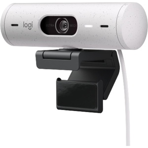 Logitech Brio 501 Full HD Webcam with Auto Light Correction, Show Mode, Noise Reduction Mics, Privacy Cover, Works with Microsoft Teams, Google Meet, Zoom, Nintendo Switch 2 new GameChat Mode – Black(Off-White)