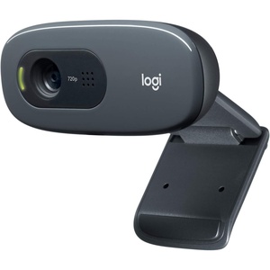 Logitech C270 Webcam, 720p, Widescreen Video Calling, Light Correction, Noise-Reducing Mic, Works with Zoom, Nintendo Switch 2’s New GameChat Mode, PC/Mac/Laptop/MacBook/Tablet – Black(Black)
