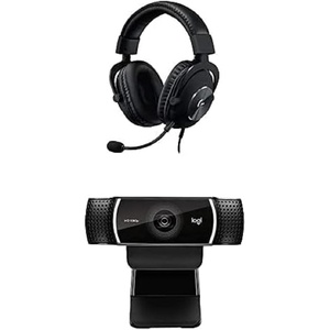 Logitech G PRO X Gaming Headset (2nd Generation) with Blue Voice and Logitech C922x Pro Stream Webcam