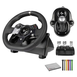 Logitech G920 Driving Force Racing Wheel for Xbox Series X|S, Xbox One, PC, Mac, Dual-Motor Force Feedback, Paddle Shifters, Leather Wheel & Responsive Pedals G Driving Force Shifter + More