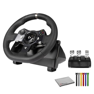 Logitech G920 Driving Force Racing Wheel for Xbox Series X|S, Xbox One, PC, Mac, Dual-Motor Force Feedback, Stainless Steel Paddle Shifters, Leather Wheel, Responsive Pedals + More
