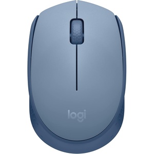 Logitech M170 Wireless Mouse for PC, Mac, Laptop, 2.4 GHz with USB Mini Receiver, Optical Tracking, 12-Months Battery Life, Ambidextrous – Blue(Blue Grey)