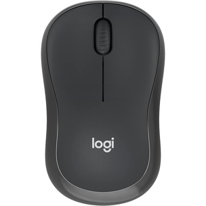 Logitech M185 Wireless Mouse, 2.4GHz with USB Mini Receiver, 12-Month Battery Life, 1000 DPI Optical Tracking, Ambidextrous, Compatible with PC, Mac, Laptop – Swift Grey(Graphite)