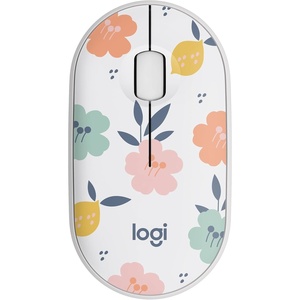 Logitech M340 Wireless Mouse with Limited Edition Prints, USB Receiver and Silent Clicks, Portable Wireless Mouse for Laptop, PC, Windows, Chrome, Surface – Floral Leaves(Floral Bouquet)