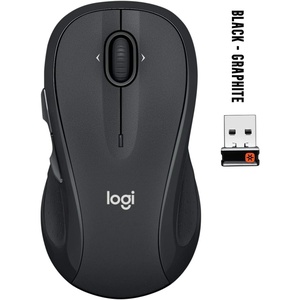 Logitech M510 Wireless Mouse, 2.4 GHz with USB Unifying Receiver, 1000 DPI Laser-Grade Tracking, 7-Buttons, 24-Months Battery Life, PC/Mac/Laptop – Graphite(One Size (Pack of 10))
