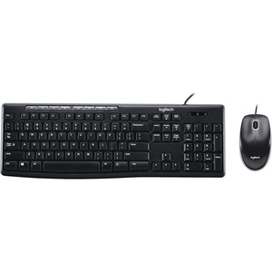 Logitech MK200 Media Combo Wired Keyboard and Mouse, Full-Size Keyboard with Easy-Access Media Controls, High-Definition Optical Mouse, Plug and Play USB Connection – Black(Keyboard and Mouse)