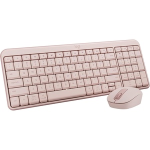 Logitech MK250 Bluetooth Wireless Mouse and Keyboard Combo: Fast & Easy Connectivity, Compact Wireless Keyboard, Ambidextrous Mouse, Durable Build – Windows/MacOS – Rose(Rose)