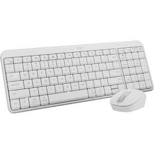 Logitech MK250 Bluetooth Wireless Mouse and Keyboard Combo: Fast & Easy Connectivity, Compact Wireless Keyboard, Ambidextrous Mouse, Durable Build – Windows/MacOS – Rose(White)