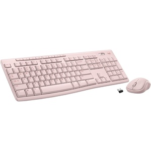 Logitech MK270 Wireless Keyboard and Mouse Combo for Windows, 2.4 GHz Wireless, Compact Mouse, 8 Multimedia and Shortcut Keys, 2-Year Battery Life, for PC, Laptop – Black(Rose)