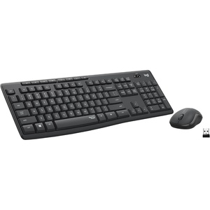 Logitech MK295 Wireless Mouse & Keyboard Combo with SilentTouch Technology, Full Numpad, Advanced Optical Tracking, Lag-Free Wireless, 90% Less Noise – Graphite(Graphite)