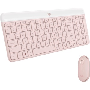 Logitech MK470 Slim Wireless Keyboard and Mouse Combo – Modern Compact Layout, Ultra Quiet, 2.4 GHz USB Receiver, Plug n’ Play Connectivity, Compatible with Windows – Rose(Rose)