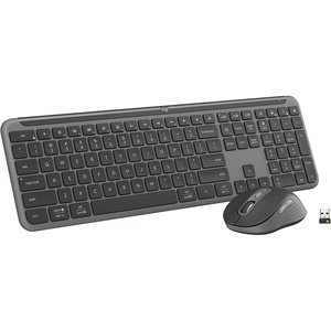 Logitech MK955 Signature Slim Wireless Keyboard and Mouse Combo, for Larger Hands, Quiet Typing and Clicking, Switch Across Three Devices, Bluetooth, Multi-OS, for Windows and Mac(Graphite)
