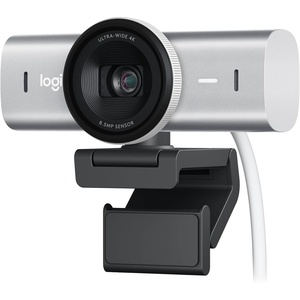 Logitech MX Brio Ultra HD 4K Webcam for Collaboration and Streaming, 1080p 60 FPS, Show Mode, Works with Microsoft Teams, Zoom, Google Meet, Nintendo Switch 2, Graphite(Pale Grey)