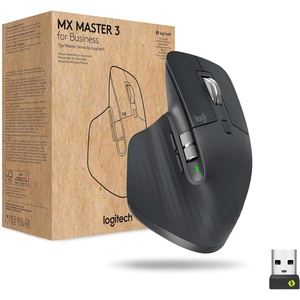 Logitech MX Master 3 for Business, Wireless Mouse, Logi Bolt Technology, Bluetooth, MagSpeed Scrolling, Ergonomic, Rechargeable, Globally Certified, PC/Mac/Linux – Graphite(Graphite)