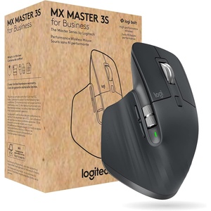 Logitech MX Master 3S for Business, Wireless Mouse with Quiet Clicks, 8K DPI, Secured Logi Bolt USB Receiver, Bluetooth, USB-C Charging, MagSpeed Scrolling, Windows/Mac/Chrome/Linux – Graphite