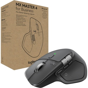 Logitech MX Master 4 for Business, Wireless Mouse with Quiet Clicks, 8K DPI, MagSpeed Scrolling, Logi Bolt Receiver, Bluetooth, Actions Ring, Haptics, USB-C Charging – Graphite(Graphite)
