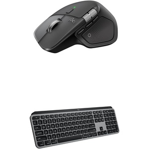 Logitech MX Master 4 for Mac, Ergonomic Bluetooth Mouse with Advanced Performance Haptic Feedback, Ultra-Fast Scrolling, USB-C Charging, MacOS, iPadOS, Windows – White Silver(Space Black)