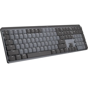 Logitech MX Mechanical Wireless Illuminated Performance Keyboard, Tactile Quiet Switches, Backlit Keys, Bluetooth, USB-C, macOS, Windows, Linux, iOS, Android, Metal, ‎Graphite(Full Size)
