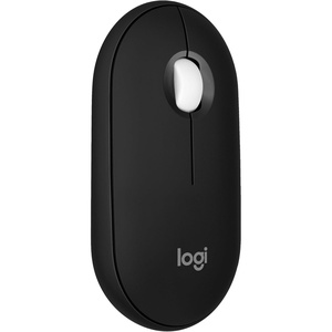 Logitech Pebble Mouse 2 M350s Slim Bluetooth Wireless Mouse, Portable, Lightweight, Customizable Button, Quiet Clicks, Easy-Switch for Windows, macOS, iPadOS, Android, Chrome OS – Tonal Rose(Black)