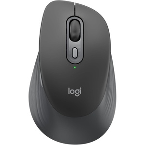 Logitech Signature Comfort Plus M850 L Wireless Mouse, Bluetooth Mouse with Palm Cushion, Silent Clicks, 24-Month Battery, Customizable Buttons, for Windows, Mac, iPad – Off White(Graphite)