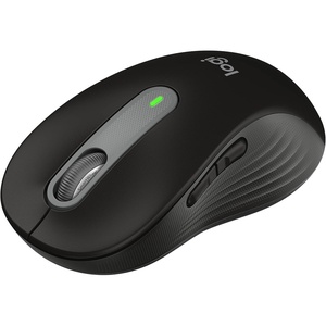 Logitech Signature M650 L Full Size Wireless Mouse – for Large Sized Hands, 2-Year Battery, Silent Clicks, Customizable Side Buttons, Bluetooth, for PC/Mac/Multi-Device/Chromebook – Classic Blue(Black)