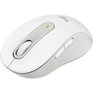 Logitech Signature M650 L Full Size Wireless Mouse – for Large Sized Hands, 2-Year Battery, Silent Clicks, Customizable Side Buttons, Bluetooth, for PC/Mac/Multi-Device/Chromebook – Classic Blue(Off White)