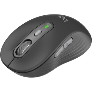Logitech Signature Plus M750 Wireless Mouse – for Small to Medium Hands, SmartWheel, Bluetooth, Multi Device, 24-Month Battery, Silent Clicks, Customizable Side Buttons, Contoured Shape – Graphite(Small / Medium Size)